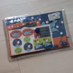 未使用品平成レトロポチャッコ メモ用紙・シールセットレターセットサンリオ1996