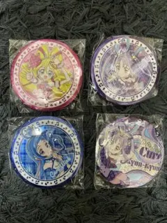 キミとアイドルプリキュア BIGホログラム缶バッジ 4点セット