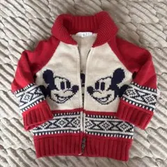 baby GAP ミッキーマウス ニットカーィガン 2歳用