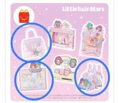 ハッピーセット　キキ&ララ　バッグ　ステンシル　レターセット