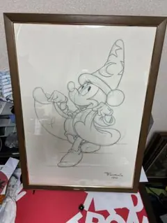 ディズニー ミッキー ミニー 額装アート 2点セット ファンタジア