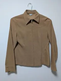 ベージュ スエード風ジャケット