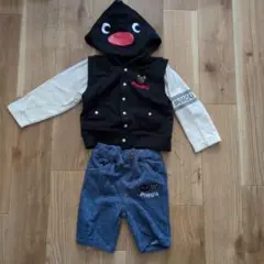 Pingu フード付きトレーナーとハーフパンツセット 80サイズ