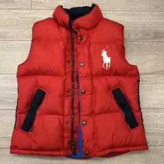 ラルフローレン　ダウンベスト　赤　Size Medium 値下げしました！のサムネイル