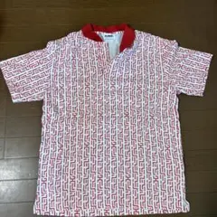 XLARGE ポロシャツ 総柄 レッド ホワイト Mのサムネイル