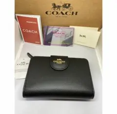 COACH　コーチ　C6390　二つ折り財布　クロスグレイン　ミディアム