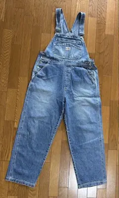 デニム オーバーオール ライトブルー 古着