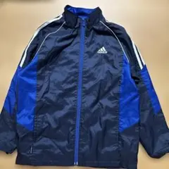 adidas ジップアップ ウィンドブレーカー ナイロン ジャージ 上 160