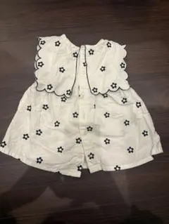 花柄襟付きトップス サイズ80