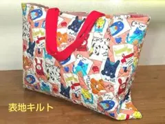 アニマル柄 レッスンバッグ 絵本入れ 絵本バッグ ハンドメイド