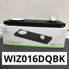 3in1 ワイヤレス充電パッド 電源アダプタ付 ブラック WIZ016DQBK