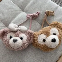 ダッフィー・シェリーメイ ぬいぐるみ型ポーチ