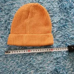 激レア　nano・universe　ビーニー帽子　ペールオレンジ