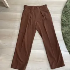 UNIQLO U ワイドフィットタックジャージーパンツ　79 ブラウン
