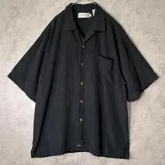 90s 香港製 DKNY オープンカラーリネンシャツ \