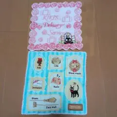 魔女の宅急便キキ＆ジジ ハンカチタオル2枚セット