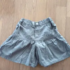 カーキ フレアスタイルキュロットスカート