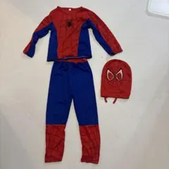 キッズ スパイダーマン コスチューム 上下セット マスク付き