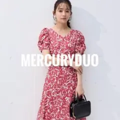 極美品♡ マーキュリーデュオ　フラワーパフスリーブワンピース