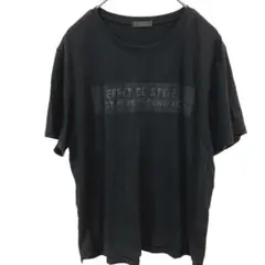 キヨコタカセ　Tシャツ　プリント　ブラック　柔らかi　綿