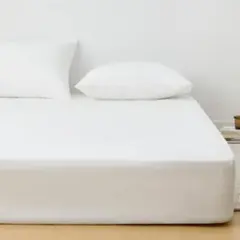 クモリ(Kumori) ボックスシーツ シングル 100×200cm ホワイト