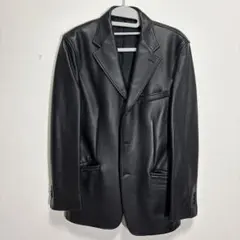 ポールスミス　ブラックレザーシングルライダースジャケット Paul Smith - Paul Smith ポール・スミス ライダースジャケット