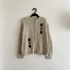 【BASHECINQ】 ニット　ベージュニット　アウター　ジャケット