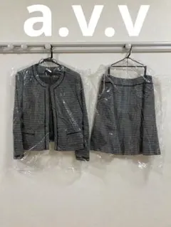 a.v.v ストライプ柄スカートスーツ