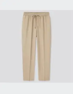 UNIQLOドレープツイルテーパードパンツXLベージュ　436566