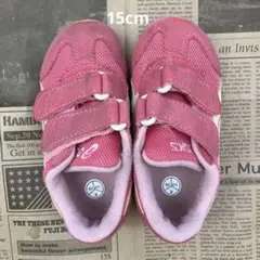 asics ピンク アイダホmini TUM140 ベルクロスニーカー 15