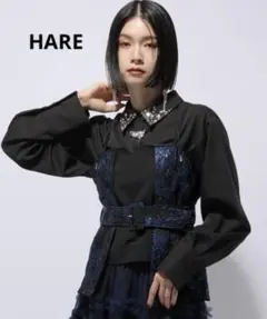 ☆美品☆HARE フェイクレザーイソザイトレンチコート - メルカリ