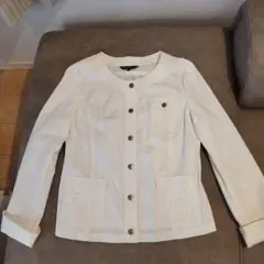 ノーカラー ジャケット