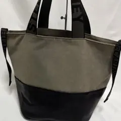 ステラマッカートニー トートバック A4可 ロゴ ハンドル キャンバス レザーのサムネイル