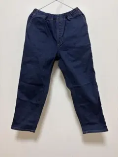 無印良品　デニムパンツ キッズ 長ズボン ウエストゴム ネイビー　130cmのサムネイル