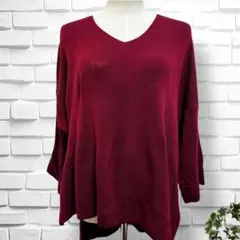 【イング】Ｖネックニットセーター　プルオーバー　M トップス　レディース