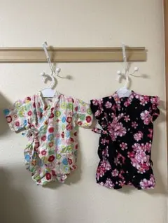 美品♡甚兵衛ロンパースセット◇70cm◇女の子
