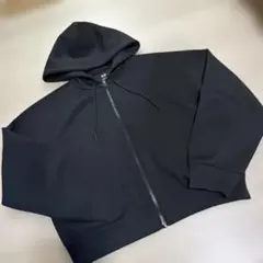 ユニクロ☆ドライスウェットフルジップパーカー☆黒☆XL☆美品