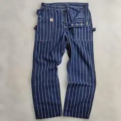 ​美品 キャピタル インディゴ ストライプ ペインターパンツ ワークパンツ Mのサムネイル