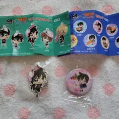 ☆蘭ちゃんセット☆　名探偵コナン　ラバーアクセサリー　&　キラキラ缶バッジ