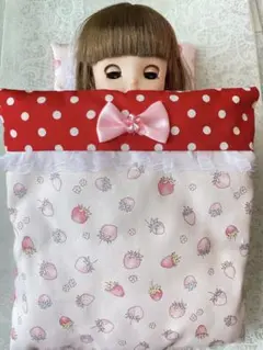 メルちゃん ソランちゃん ネネちゃん 布団 セット いちご ② ピンク
