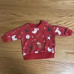 クリスマス柄トレーナー　サイズ62