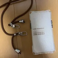 iPhone12 mini ケース　ショルダーストラップ付き
