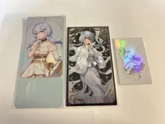 にじさんじ 葉加瀬冬雪 妖怪万化 お札風カード 特典ステッカー チケット風カード