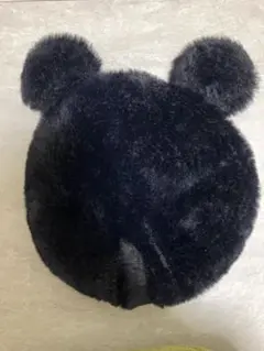 ミッキー ベレー帽 黒
