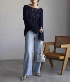 ボンジュールサガン　リネンライクニット