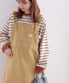 マタニティにも◎クラシカルエルフ JAVA コーデュロイサロペットスカート