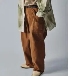 J.S.Homestead ヘビーキャンバス　ワイドカーゴパンツ　L