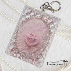 ♡トレカキーホルダー♡デコ♡ケース♡レジン♡色変更可♡C01-01