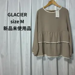 GLACIER ティアードブラウス 新品未使用品 M ミルクティーベージュのサムネイル