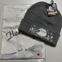 シマエナガプリントTシャツ Mサイズとニット帽【週末2日間限定お値下げ中‼︎】